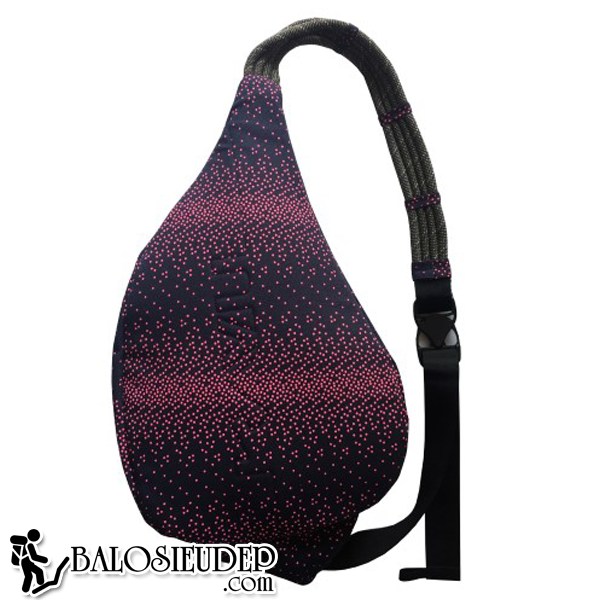 túi thời trang kavu rope sling pack màu tím chấm bi cực đẹp