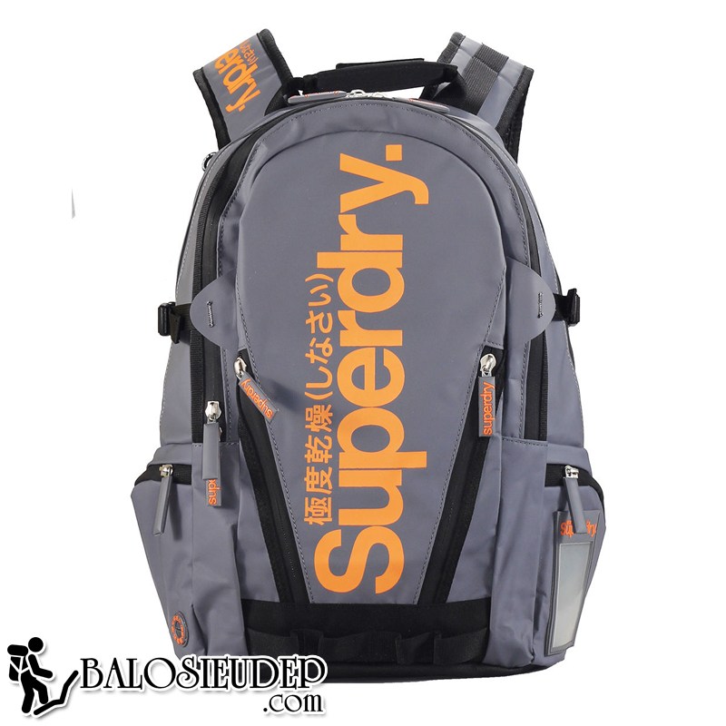 superdry tarpaulin backpack màu xám chống nước tuyệt đối